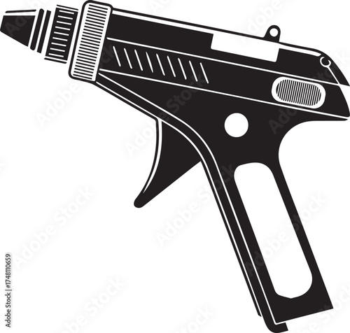 Sci Fi Gun Silhouette Icon