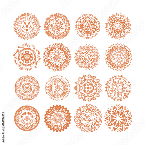 Enchanting white intricate floral islamic mandala circles decoration. Vector background or flower luxury mandala background. Arabesque pattern Arabic Islamic east style.