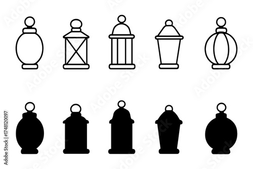 Elegant linear and silhouette lantern designs for home decor and festive atmosphere