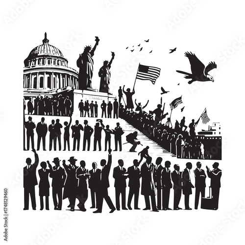 United in Dedication and Pride Celebrating the Spirit of Freedom and Patriotism with Courage and Unity for a Stronger Nation
