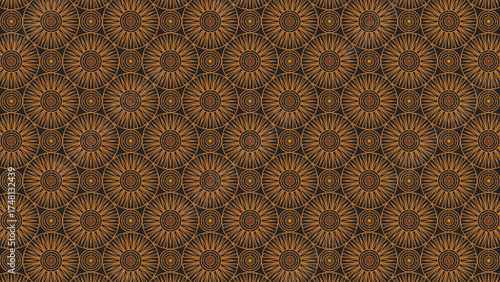 Geometric art deco ornament design