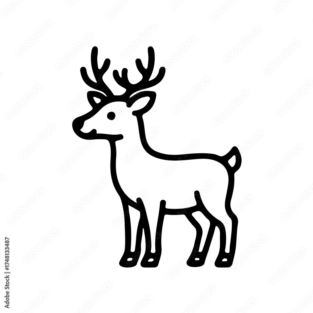 Fototapeta premium deer vector illustration
