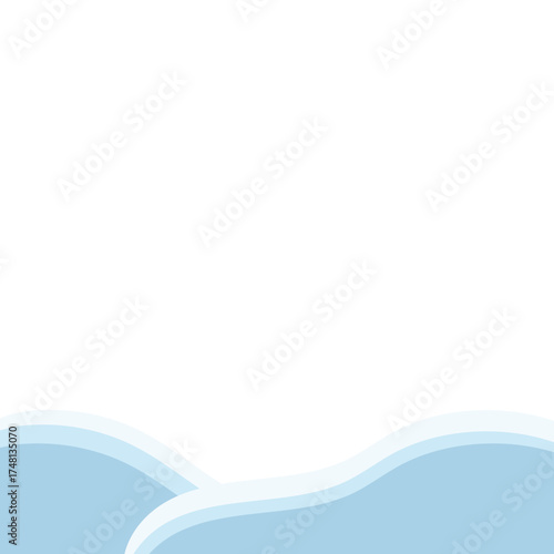 Snow Pile Footer Simple
