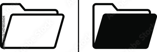 Folder Icon, File Management and Organization Vector
