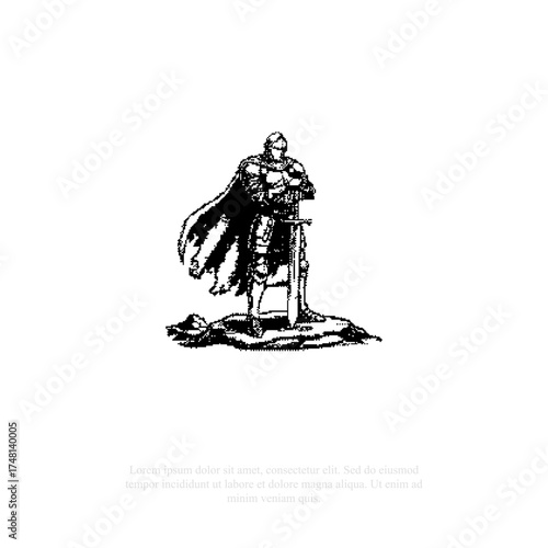 armored knight dystopia pixel art