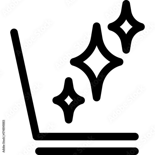 AI design and image generation icon. Artificial intelligence creative process, digital art, and graphic creation concept