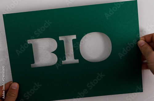 A green card featuring the ...