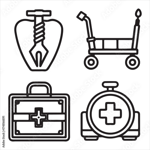 Cutting Edge Diagnostic Medical Equipment for Critical Emergency Response, Highlighting Sterile Innovation and Precision in Modern Healthcare Technology.