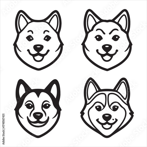 A Charming Ancient Shiba Inu Dog Portrait, Showcasing its Fox Like Appearance, Curled Tail, and Alert Spirited Temperament, a Loyal Japanese Breed with Distinctive Bark and Independent Nature.