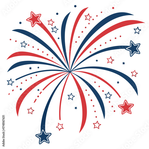 Firework Icons  – Colorful Festival Celebration Vector Illustration