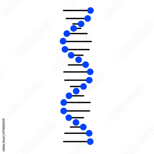 DNA Molecule Strand Graphic
