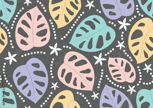 authentic floral seamless pattern
