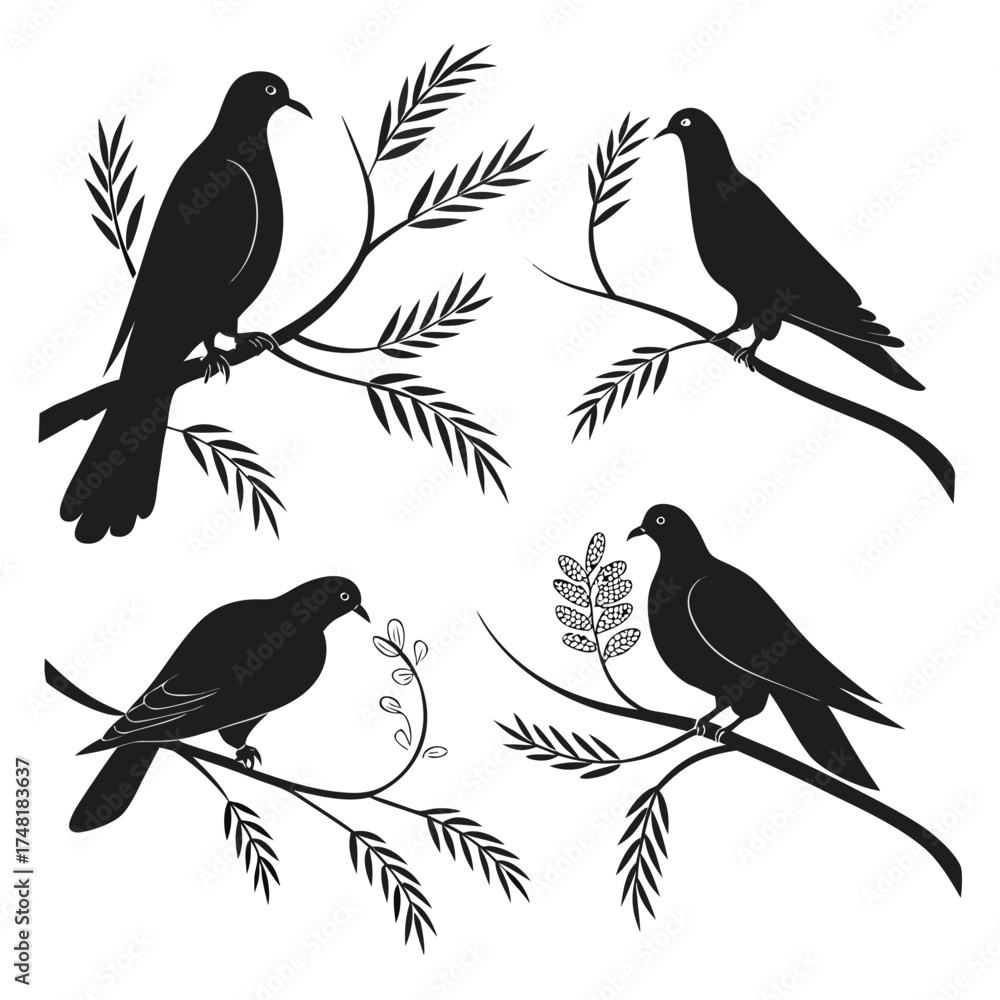 Obraz premium collection of birds