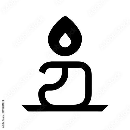 Candle, a symbol of hope, light, and remembrance