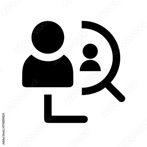 Icon of a person being searched for