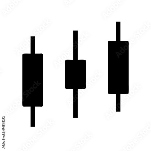 Candlestick chart for stock market analysis