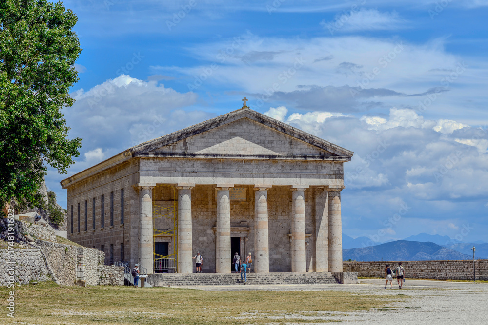 Fototapeta premium Georgskirche (Agios Georgios) auf der Insel Korfu, Griechenland