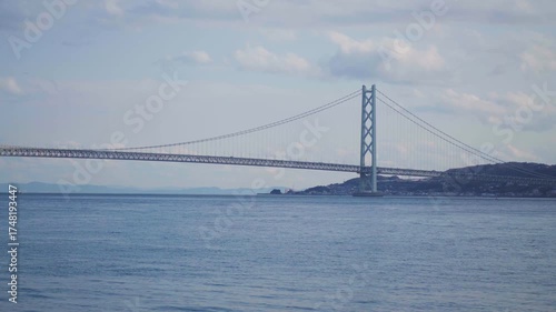 Akashi Kaikyo Bridge in Kobe, Japan