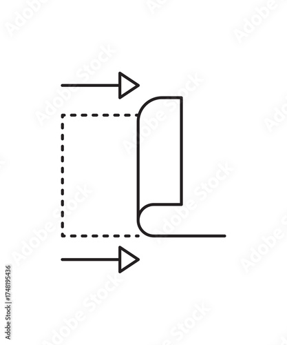 peel off icon, vector best line icon.