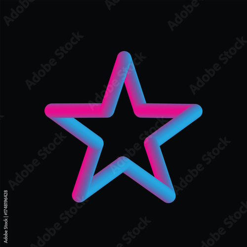 Clean and modern star graphic design element
