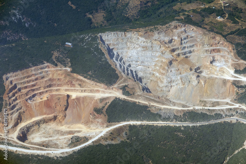 Aerial View Of A Quarry 