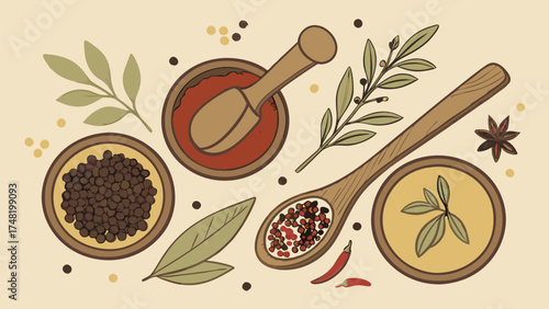 Kitchen and Culinary Background.