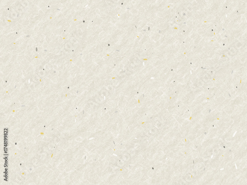 柔らかな生成り和紙テクスチャ（黄色・灰色入り）