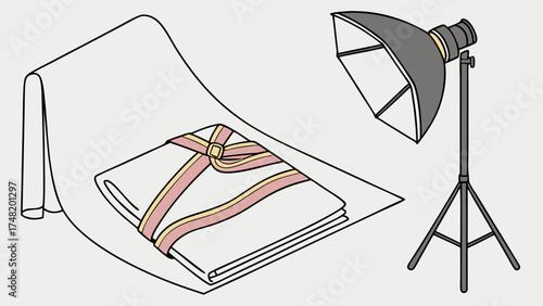 Product Photography Setup Illustration.