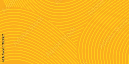 Pasta background, spaghetti abstract geometric pattern. Macaroni yellow poster. Wavy abstract pattern. vector