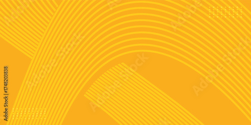 Pasta background, spaghetti abstract geometric pattern. Macaroni yellow poster. modern