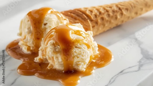 pancakes with ice cream
