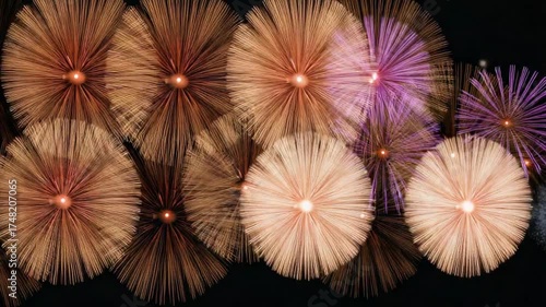 colorful fireworks display