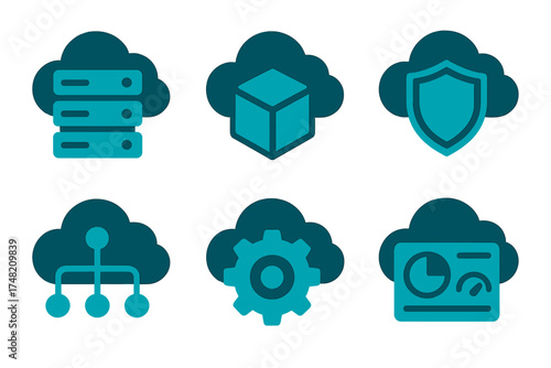 Essential cloud computing concepts: data storage, security, network connection, and configuration symbols