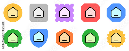 Vector home page button icon. Black, white background. Perfect for app and web interfaces, infographics, presentations, marketing, etc.