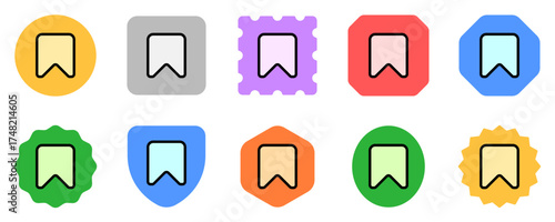 Editable vector bookmark favorite icon. Part of a big icon set family. Perfect for web and app interfaces, presentations, infographics, etc