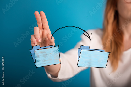 Hand moving files, data tra...