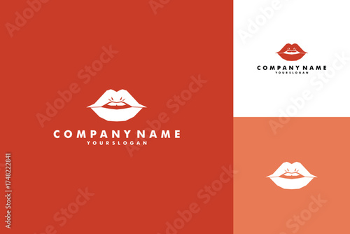 Elegant Lips Logo Design for Beauty and Fashion Brands.