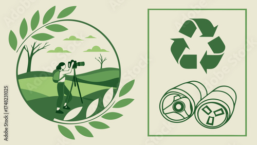 Environmental Photography and Recycling Iconography.