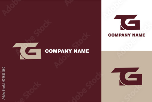 Elegant TG Logo Design for Modern Business Branding.