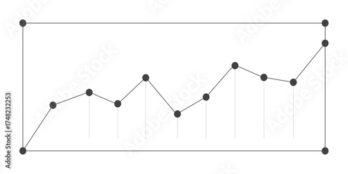 upward trending arrow showing growth and success.