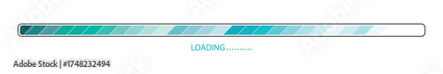 simple line loading bar icon illustration concept.