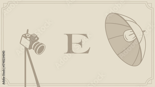 Photographic Equipment Illustration.