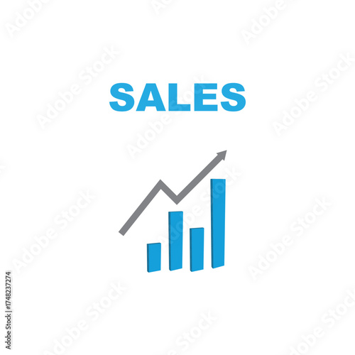 upward trending arrow showing growth and success.