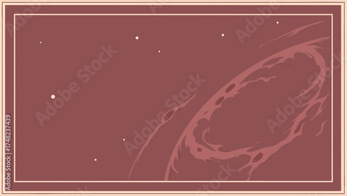 Minimalist abstract illustration of space design background pattern texture.