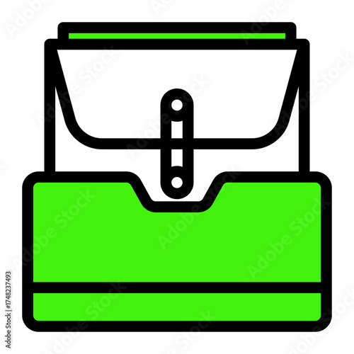 Document Storage Organization icon from the Notary icon collection (Outline Color Lineal Style)