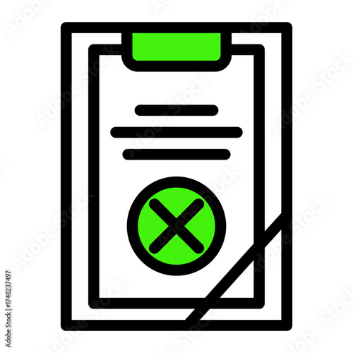 Testamentary Document Certification icon from the Notary icon collection (Outline Color Lineal Style)