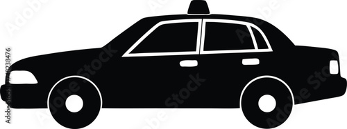  police car design, emergency patrol silhouette