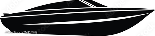  speedboat design, racing boat silhouette