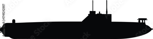  submarine vector, underwater vessel icon  