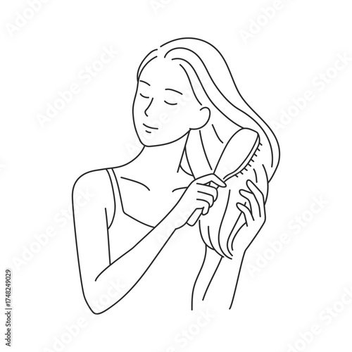 hair care,hairbrush,comb hair,line style icons